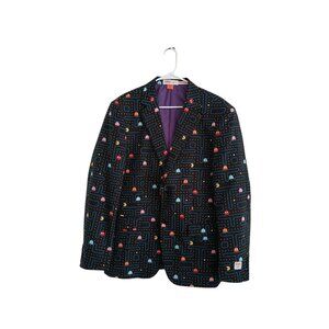 OppoSuits Men's 42 Pac-Man Blazer  Novelty Print Gamer Suit Jacket Retro